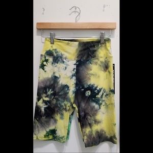 Tie Dye High Waisted Biker Shorts